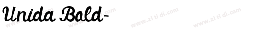Unida Bold字体转换
